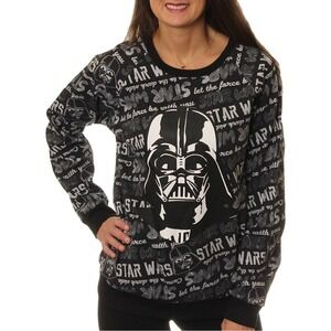 Star Wars Darth Vader Graphic Print Junior Sweatshirt‎ Pullover Cosplay XXL NWOT